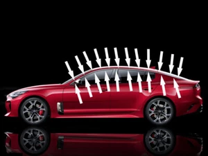 Genuine OEM LH,RH Door Window Rear Glass Molding Trim 6PC For 18~23+ Kia Stinger - Picture 1 of 5