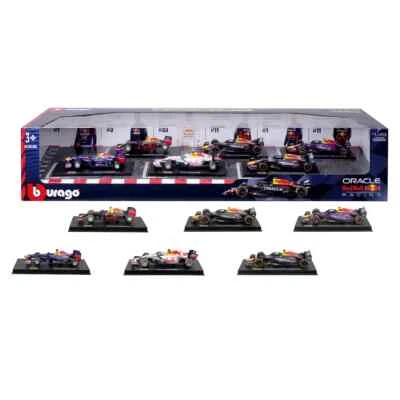 2024 Bburago Red Bull Formula 1 Racing Die-Cast 1:43 Scale Model 6 Pack Set NEW - Image 1 of 4
