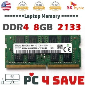 SK Hynix 8GB DDR4 2133MHz 2RX8 PC4-2133P SODIMM Laptop Memory HMA41GS6AFR8N-TF - Picture 1 of 1
