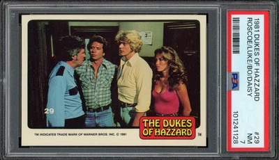 1981 Donruss Dukes of Hazzard #29, PSA NM-7 - Image 1 of 2