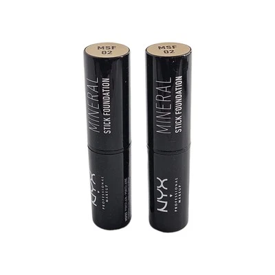 Lote de 2 bases de porcelana NYX Mineral Stick Foto 1 de 3