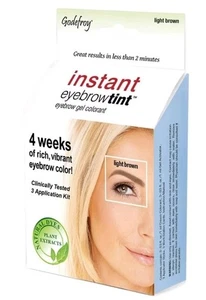 Godefroy Instant Eyebrow Tint  3 Applications Per Package Light Brown  - Picture 1 of 6