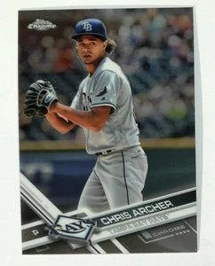 2017 Topps Chrome #177 Chris Archer Tampa Bay Rays Baseball - Picture 1 of 2