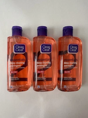 (3) Clean & Clear EXP. 06/24 Deep Cleaning Astringent  8 oz Old Formula - Image 1 of 3