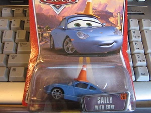 DISNEY PIXAR CARS SALLY WITH CONE THE WORLD OF CARS - Picture 1 of 1