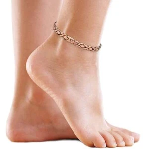 Ultra Strength Copper Magnetic Therapy Anklet for Women - Picture 1 of 10