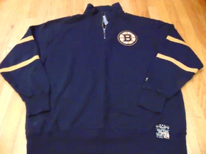 OLD TIME HOCKEY NHL BOSTON BRUINS 1/4 ZIP JACKET SIZE 2XL - Picture 1 of 5
