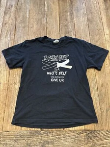 Kids Martial Arts T-shirt “Black Belt Is A White Belt Who Refused To Give Up” Sm - Picture 1 of 3