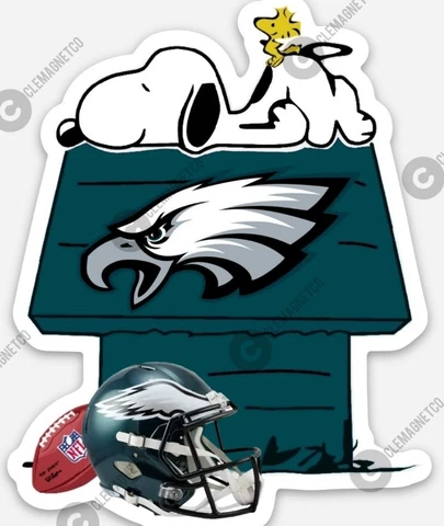 PHILADELPHIA EAGLES MAGNET - Doghouse NFL Football Hurts Cover