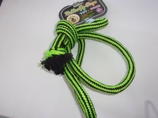 green BUTTERFLY Rope Dog Chew Tug Toy  Bow Wow Pet
