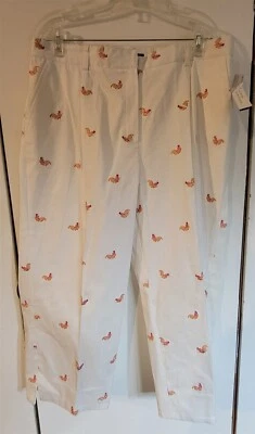 Nuevo con etiquetas Pantalones informales recortados de negocios Larry Levine para mujer Larry Levine de 18 W blancos Foto 1 de 4