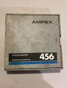 Ampex Grand Master 456 Studio Mastering Audio Tape 10.5" X 2” Wide Reel To Reel  - Picture 1 of 5