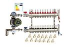 Underfloor Heating 11 Port Manifold with 'A' Rated Auto Pump and Blending Valve