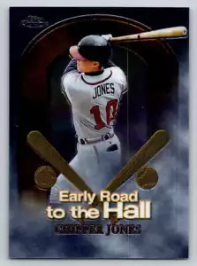 1999 Topps Chrome Early Road to the Hall #ER6 Chipper Jones (ref Y01096) - Picture 1 of 2