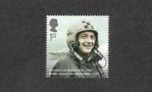 Donald Campbell-Water Speed Record Holder 1st Class Royal mail stamp mnh - Picture 1 of 1