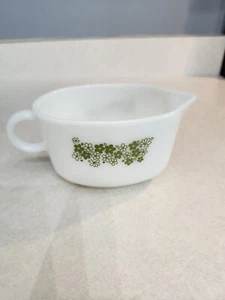 Vintage Pyrex Green Spring Blossom Crazy Daisy Gravy Boat #77B No Plate 1970's! - Picture 1 of 12