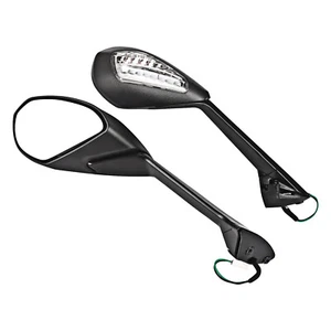 Rear View Mirrors LED Turn Signal For Ducati Panigale 899 1199 1199S 1199R 12-15 - Picture 1 of 5