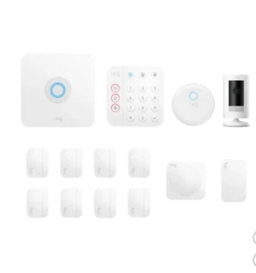 Ring 14-piece Home Alarm Security Kit (2nd Gen) with Outdoor Cam (Stick Up Cam) - Picture 1 of 3