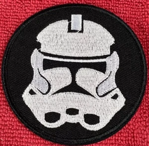 🔥 Clone Trooper Star Wars Embroidered Iron on Patch Clone Wars SHIPS TODAY! - Picture 1 of 4