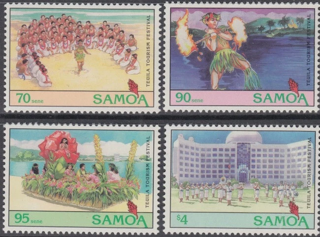 SAMOA Sc # 854-7 CPL MNH FESTIVAL DE TURISMO Foto 1 de 1