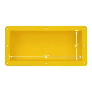 Uni-Green Ready Tile Shower Niche Footrest 16" x 8" x 4"(Inside 14" × 6" × 4") - Picture 1 of 9