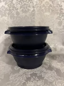 Tupperware set di due ciotole da 10 oz Servalier nuovissime blu notte 1323 812 - Foto 1 di 7