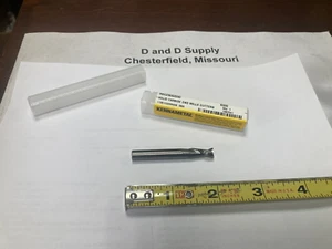 Kennametal 1287041, 1/4x1/4x1/2x2", Solid Carbide Square 2-Flute End Mill, USA - Picture 1 of 5