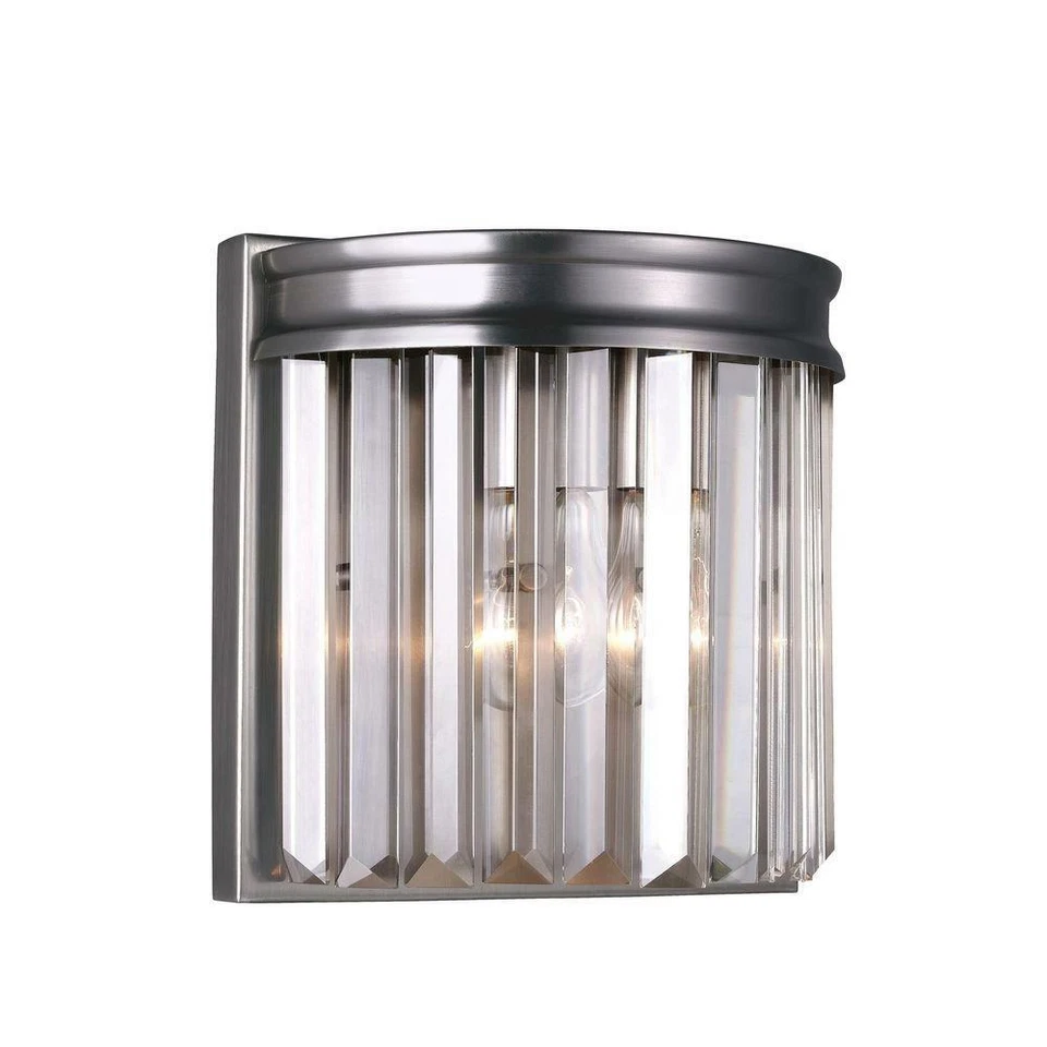 Aplique antiguo reversible de 1 luz de níquel cepillado Sea Gull Lighting 4414001-965 Foto 1 de 4