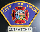 CITY OF OREM, UTAH FIRE DEPARTMENT PATCH UT