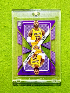 LeBron James CLEAR CARD JERSEY #6 LAKERS SP 2023 Panini Elite DECK LEBRON JAMES - Bild 1 von 24