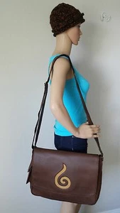 GENUINE LEATHER LAPTOP BAG NEPAL: Cross Body Messenger Polyester or Cotton Lined - Picture 1 of 9