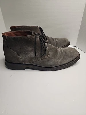 Туфли мужские Johnston & Murphy Chukka размер 11 М серые замшевые на шнуровке овчина - Изображение 1 из 4