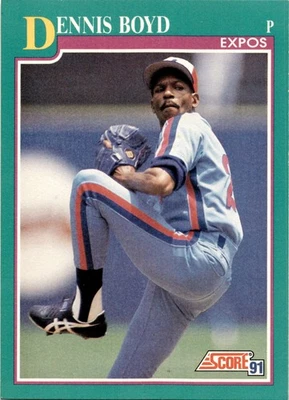 1991 Score #202 Dennis Boyd - Image 1 of 2