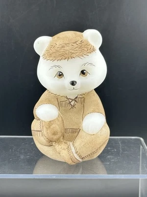 Fenton Factory "Davy Crockett" Bär HP von Jim E aka Susan Bryan OOAK 1980er - Bild 1 von 4