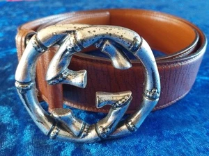 GUCCI Gürtel Designer Leder braun original Guggi - Bild 1 von 9