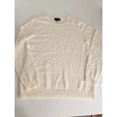 Suéter Charter Club Luxury Crema 100% Cachemira Cuello Redondo Para Mujer Talla L Foto 1 de 4
