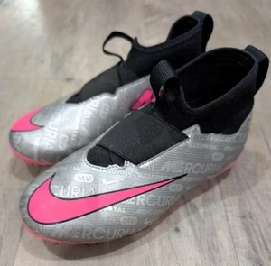 Nike GS Zoom Mercurial Superfly 9 Academy XXV MG Kids 2Y Silver Pink FJ2032-060 - Picture 1 of 9