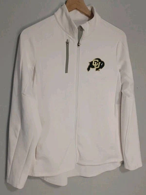 NCAA Colorado Buffalo's Antigua White Womans Full Zip Jacket Size XL (M4) - Image 1 of 4