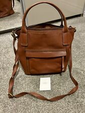 Fossil Tan Leather Handbag Good Used Condition