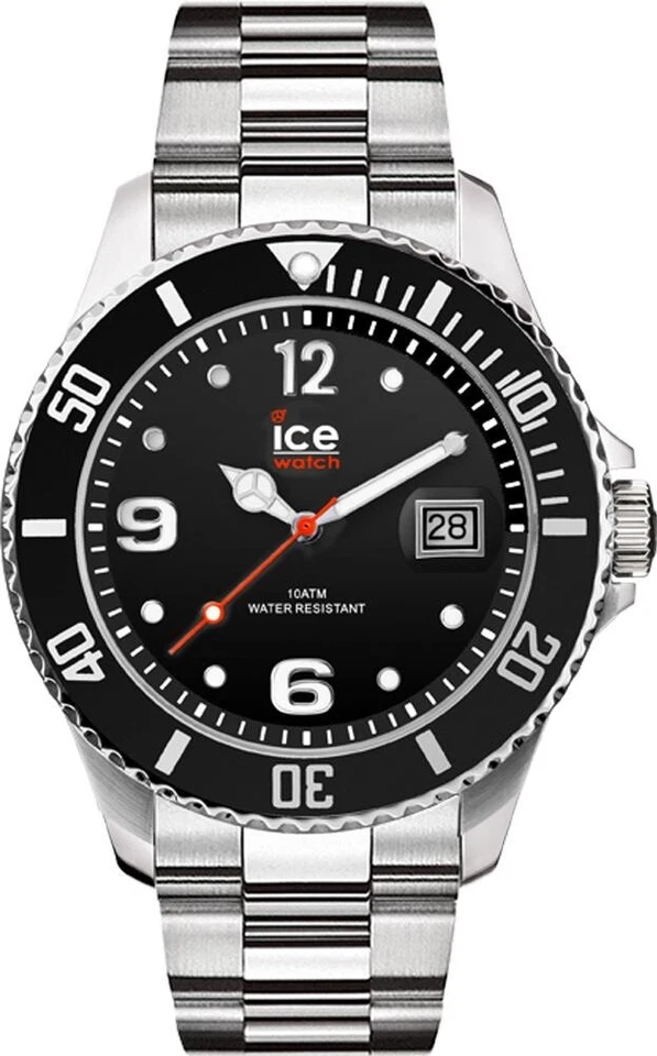 Ice-Watch - ICE steel Black Silver - Schwarze Uhr mit Metallarmband Neu/OVP - Bild 1 von 4