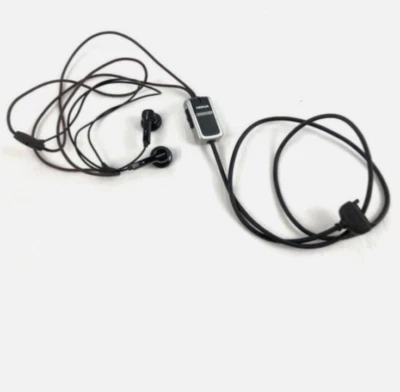 Vintage Nokia HS-23 In Ear Stereo Headset Hands-Free Silver Black AS-IS - Image 1 of 4
