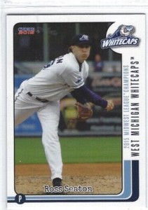 2015 West Michigan Whitecaps Champions (Class A-Detroit Tigers) Ross Seaton