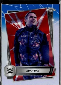 2025 TOPPS CHROME WWE RED & BLUE REFRACTOR #142 NOAM DAR - Picture 1 of 2