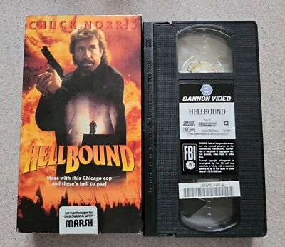 HellBound Chuck Norris Supernatural Thriller VHS 1st Edition Release 1995 Cannon - Image 1 of 2