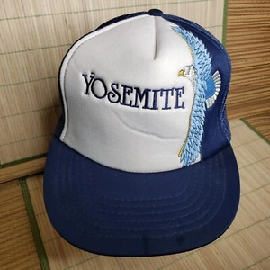 Vintage Yosemite j hats Mesh Bald Eagle. Blue And White Trucker Hat - Picture 1 of 7