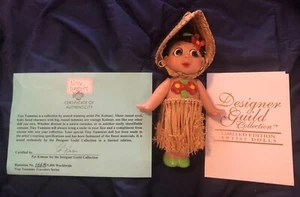 Tiny Tummies Hawaiian Hula Girl w/Hat COA Pat Kolesar Designer Guild Hawaii - Picture 1 of 9