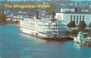 Mississippi Queen Riverboat Burlington Iowa IA Memorial Auditorium Postkarte - Bild 1 von 2
