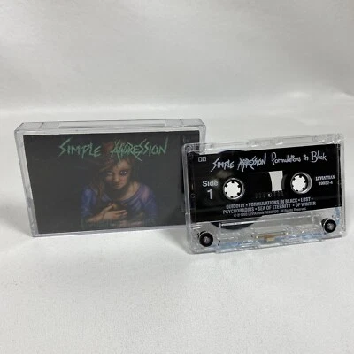 Vtg 1993 SIMPLE AGGRESSION Formulations in Black Cassette Tape Leviathan 19932-4 - Imagem 1 de 4