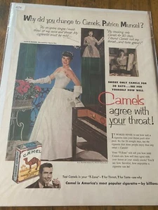 Vintage 1952 Camel Cigarettes Patrice Munsel Opera Star Smoke Smoking ad - Imagen 1 de 1