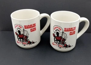 2 Vintage Harolds Club or Bust Casino mugs Reno, Nevada - Retro collectable - Picture 1 of 8